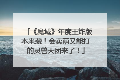 《魔域》年度王炸版本来袭！会卖萌又能打的灵兽天团来了！