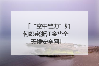 “空中警力”如何织密浙江金华全天候安全网