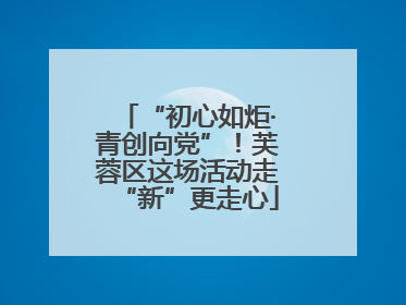 “初心如炬·青创向党”！芙蓉区这场活动走“新”更走心