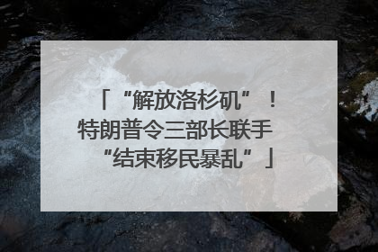 “解放洛杉矶”！特朗普令三部长联手“结束移民暴乱”