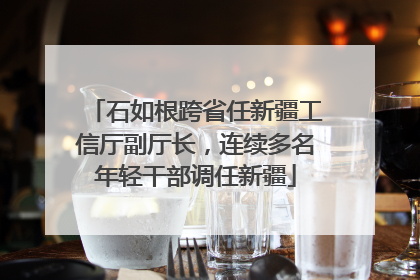 石如根跨省任新疆工信厅副厅长，连续多名年轻干部调任新疆