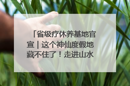 省级疗休养基地官宣｜这个神仙度假地藏不住了！走进山水秘境 开启一场野奢度假之旅！