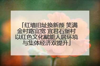 红墙旧址换新颜 笑满金村路富宽 宜君石堡村以红色文化赋能人居环境与集体经济双提升