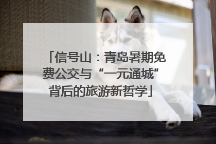 信号山：青岛暑期免费公交与“一元通城”背后的旅游新哲学