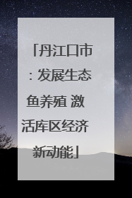 丹江口市：发展生态鱼养殖 激活库区经济新动能