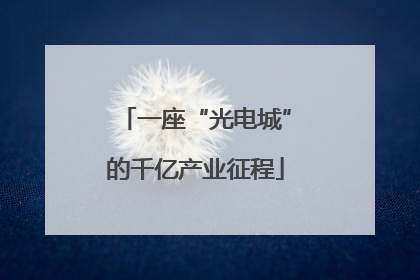 一座“光电城”的千亿产业征程
