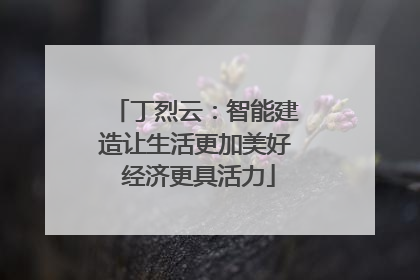 丁烈云：智能建造让生活更加美好 经济更具活力