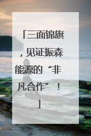 三面锦旗，见证振森能源的“非凡合作”！