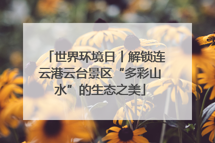 世界环境日丨解锁连云港云台景区“多彩山水”的生态之美
