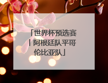 世界杯预选赛丨阿根廷队平哥伦比亚队