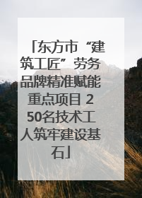 东方市“建筑工匠”劳务品牌精准赋能重点项目 250名技术工人筑牢建设基石