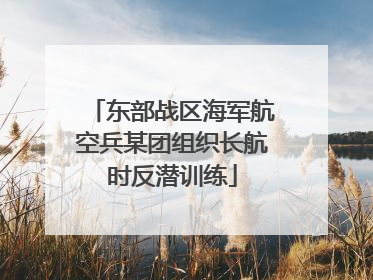 东部战区海军航空兵某团组织长航时反潜训练