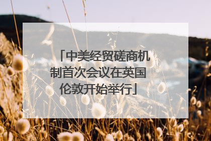 中美经贸磋商机制首次会议在英国伦敦开始举行