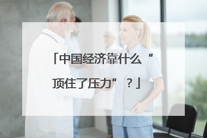 中国经济靠什么“顶住了压力”？
