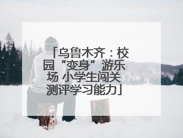乌鲁木齐：校园“变身”游乐场 小学生闯关测评学习能力