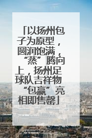 以扬州包子为原型，圆润饱满，“蒸”腾向上，扬州足球队吉祥物“包赢”亮相即售罄