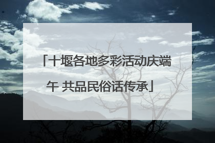 十堰各地多彩活动庆端午 共品民俗话传承