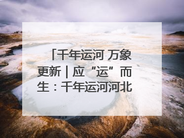 千年运河 万象更新｜应“运”而生：千年运河河北沧州段展新颜