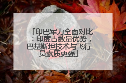 印巴军力全面对比：印度占数量优势，巴基斯坦技术与飞行员素质更强