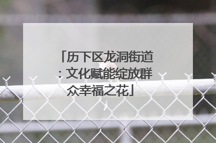 历下区龙洞街道：文化赋能绽放群众幸福之花
