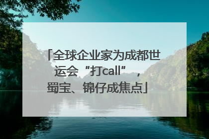 全球企业家为成都世运会“打call”，蜀宝、锦仔成焦点