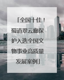 全国十佳！蜀道翠云廊保护入选全国文物事业高质量发展案例