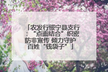农发行绥宁县支行：“点面结合”织密防非宣传 倾力守护百姓“钱袋子”