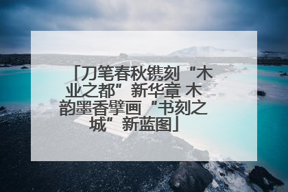 刀笔春秋镌刻“木业之都”新华章 木韵墨香擘画“书刻之城”新蓝图