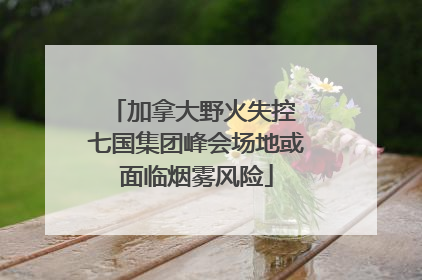 加拿大野火失控 七国集团峰会场地或面临烟雾风险