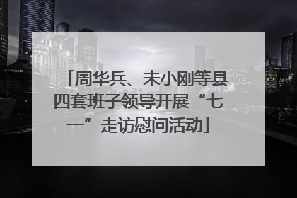 周华兵、未小刚等县四套班子领导开展“七一”走访慰问活动