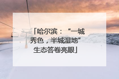 哈尔滨：“一城秀色，半城湿地”生态答卷亮眼