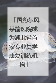 国药东风茅箭医院成为湖北省首家专业复学康复训练机构