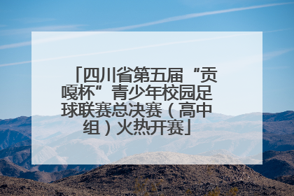 四川省第五届“贡嘎杯”青少年校园足球联赛总决赛（高中组）火热开赛