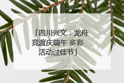 四川兴文：龙舟竞渡庆端午 多彩活动过佳节