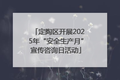 定陶区开展2025年“安全生产月”宣传咨询日活动