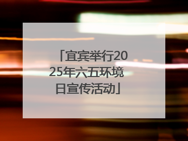 宜宾举行2025年六五环境日宣传活动