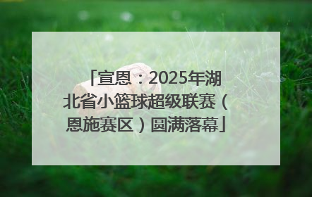 宣恩：2025年湖北省小篮球超级联赛（恩施赛区）圆满落幕