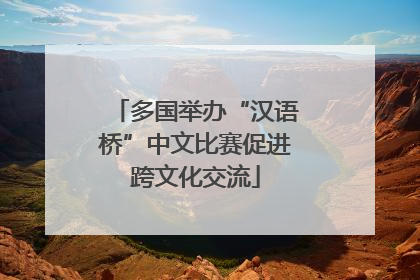 多国举办“汉语桥”中文比赛促进跨文化交流