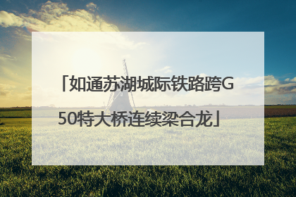 如通苏湖城际铁路跨G50特大桥连续梁合龙