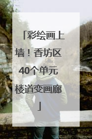 彩绘画上墙！香坊区40个单元楼道变画廊