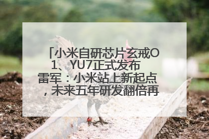 小米自研芯片玄戒O1、YU7正式发布 雷军：小米站上新起点，未来五年研发翻倍再投2000亿元