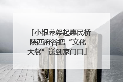 小银幕架起惠民桥 陕西府谷把“文化大餐”送到家门口