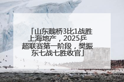 山东魏桥3比1战胜上海地产，2025乒超联赛第一阶段，樊振东七战七胜收官