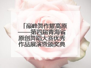 巅峰舞作耀高原——第四届青海省原创舞蹈大赛优秀作品展演暨颁奖典礼璀璨收官