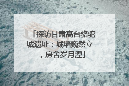 探访甘肃高台骆驼城遗址：城墙巍然立，房舍岁月湮
