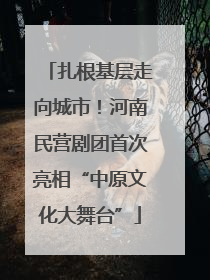 扎根基层走向城市！河南民营剧团首次亮相“中原文化大舞台”