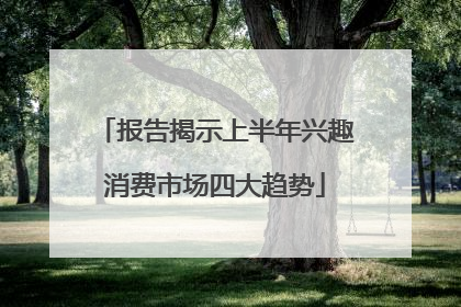 报告揭示上半年兴趣消费市场四大趋势