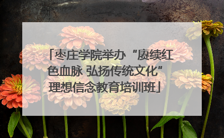 枣庄学院举办“赓续红色血脉 弘扬传统文化”理想信念教育培训班