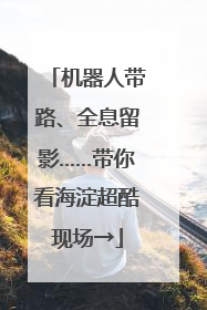 机器人带路、全息留影……带你看海淀超酷现场→