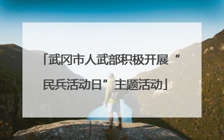 武冈市人武部积极开展“民兵活动日”主题活动